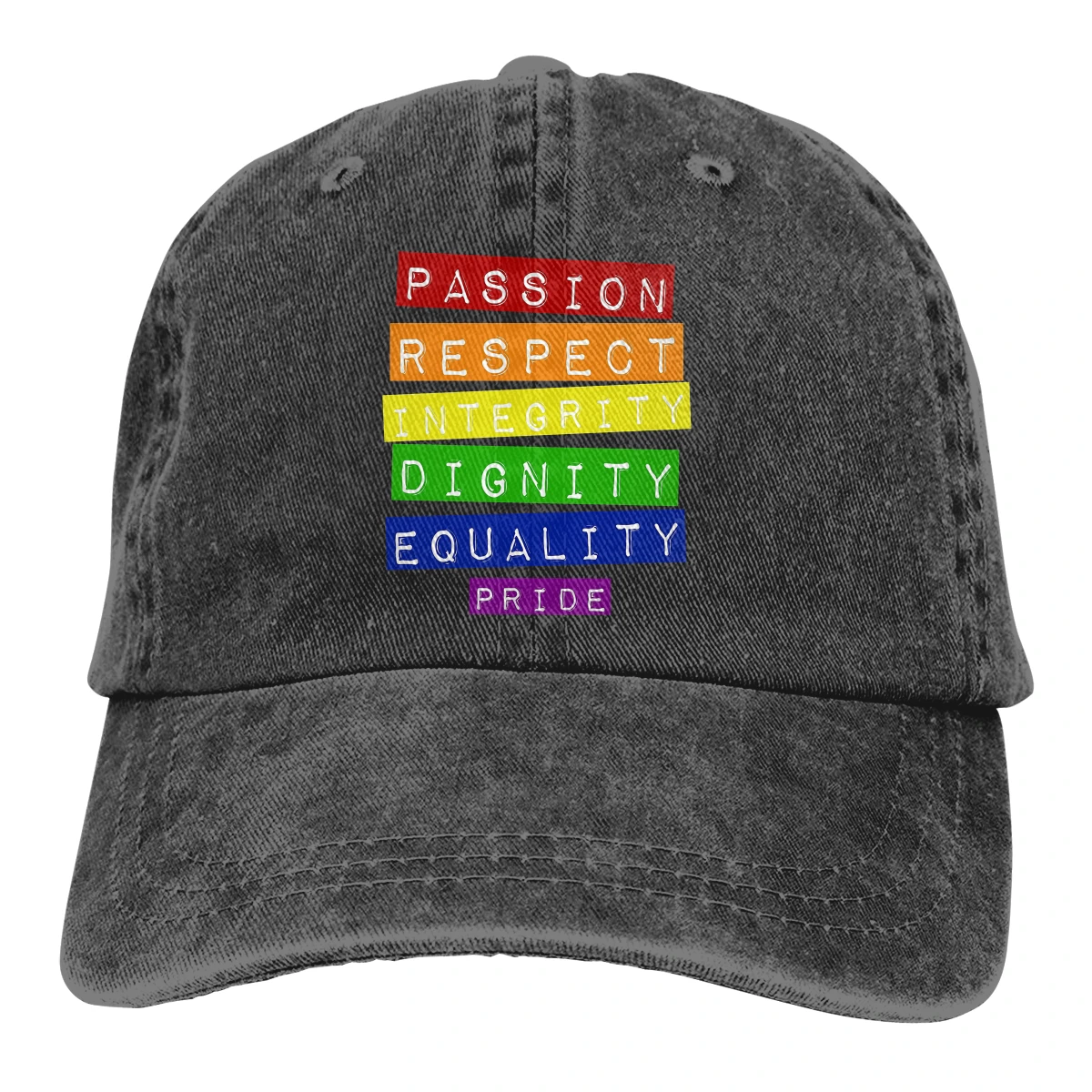 

Adjustable Solid Color Baseball Cap Pride Washed Cotton LGBT transgender Sports Woman Hat