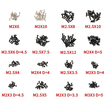 

320PC Laptop Computer Notebook Screws Kit Assemble Fastening Flat Head Black Repair Tool Use for IBM Dell Lenovo Samsung