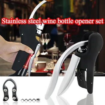 

2020 Creative Wine Opener Stainless Steel Wine Corkscrew Beer Bottle Can Remover Cutter For Kitchen Tools Bar Accessoires