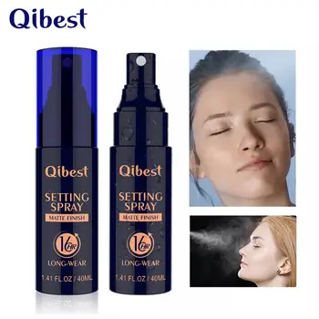 

QiBest Makeup Setting Spray 40ML Matte Finish Bottle Moisturizer Fix Foundation Face Cosmetics Hydrating Water Oil-control Base
