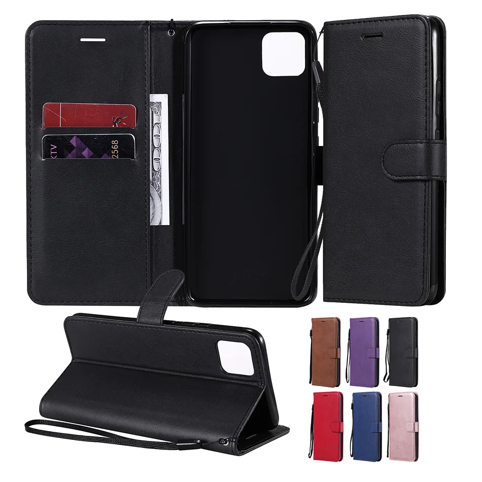 Ranura para tarjeta Etui con tapa OPPO A15 A72 A73 5G A32 A53 A53S A33 A73 2020 4G A92S Realme 7 Pro 7i 6 5 3 teléfono cartera cubierta