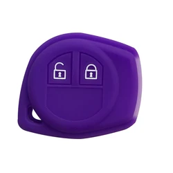 Sleek Key Cover Cap for Suzuki - Premium Keycase with Keychain Alarm, Perfect for 2022 Models (Purole)