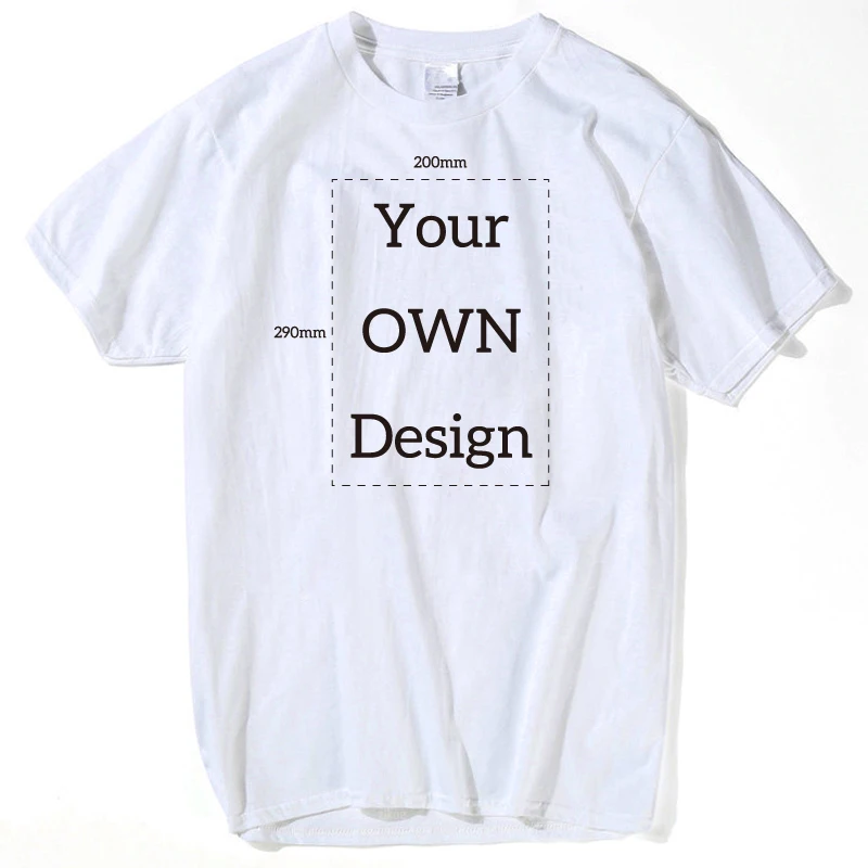Ваш собственный дизайн логотип бренда или изображение белая пользовательская футболка размера плюс s-xxxl футболка мужская одежда и wo Мужская футболка s-xxxl