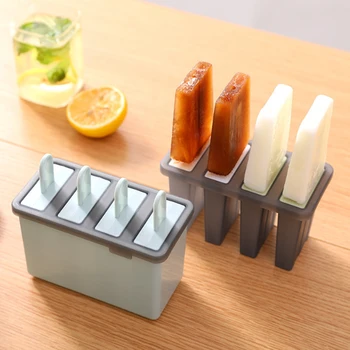 

Creative Plastic Ice Cream Popsicle Mold Mould Tray Maker Lattice Lid Frozen DIY Homemade Freezer Ice Lolly Mould