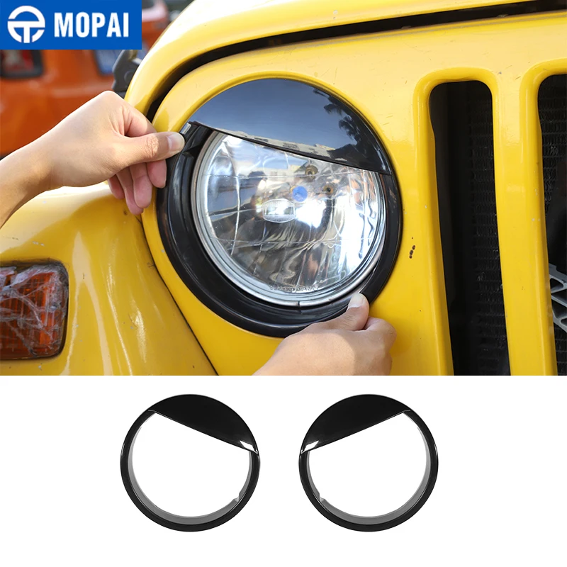 Декоративные наклейки на переднюю фару автомобиля MOPAI для Jeep Wrangler TJ 1997-2006 |