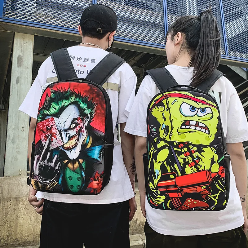 

2019 Hot Selling Printed Backpack Fashion Casual Backpack Street Popular Brand Printed School Bag