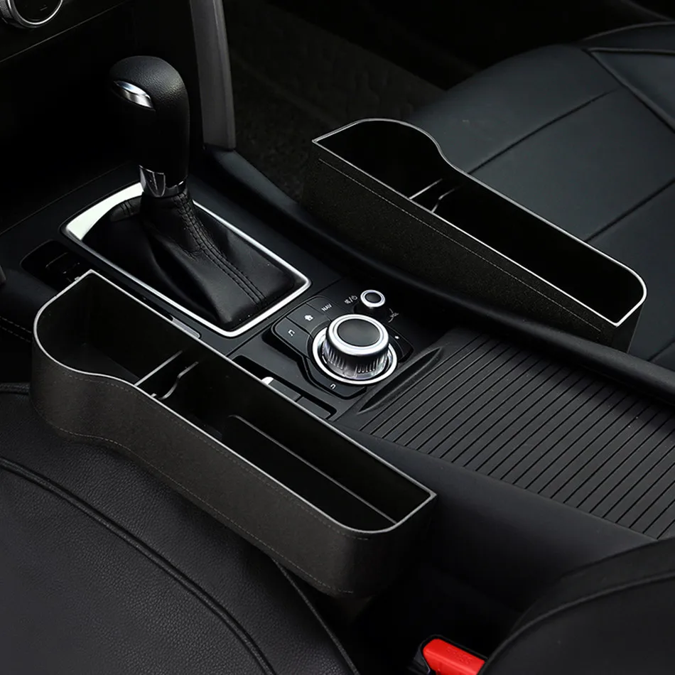 

Car Seat Organizer Crevice Storage Box Multifunctional Car Organizer for Wallet Phone Coins Cigarette Keys Cards For Universal