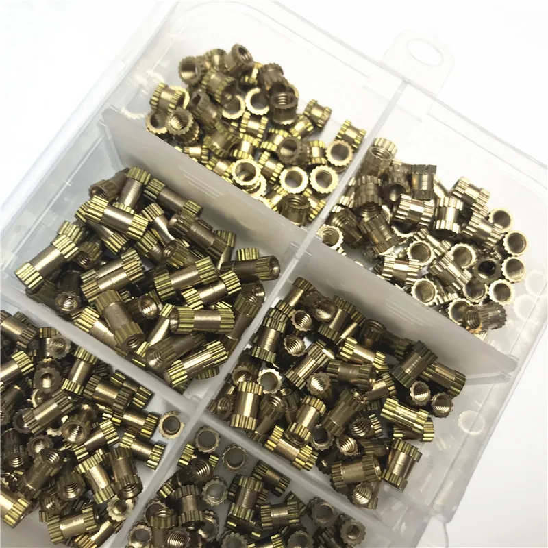 Knurling Kit Injection Nut Knurled Nuts Copper M2 M2.5 M3 Stainlness Steel Insert For Electrical 500pcs M2*l-3.5 M2.5*l-3.5 |