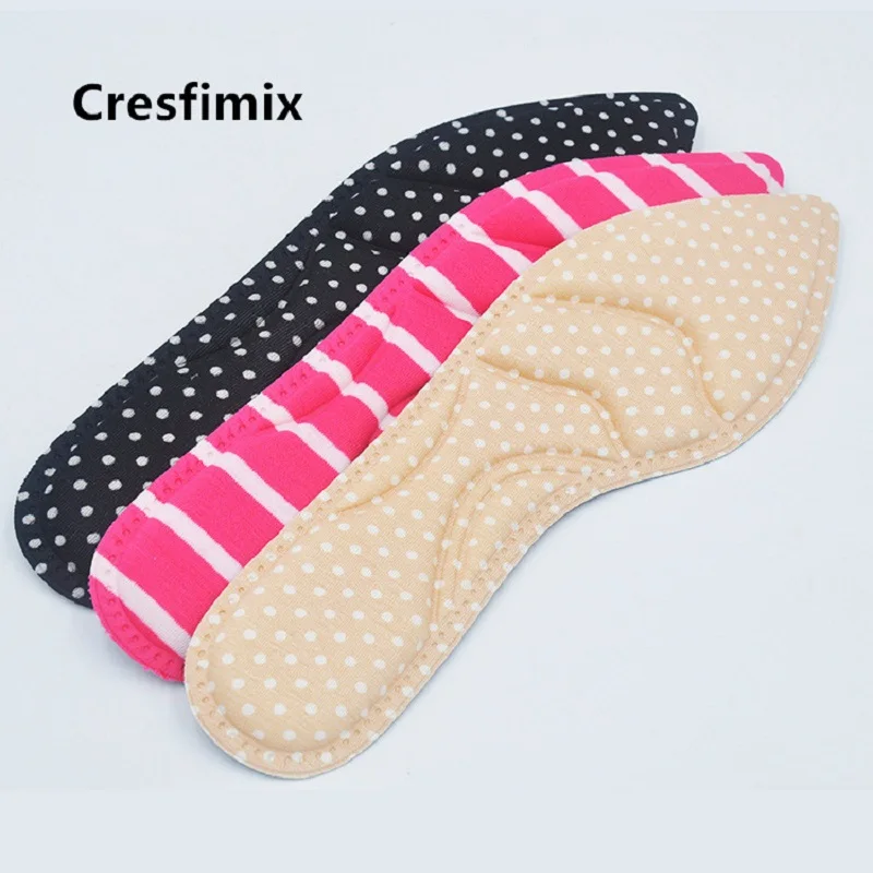 

Cresfimix Women Fashion High Quality Light Weight Pointed Toe Shoes Insert Insoles Ladies Soft Sponge Shoes Pads B5590