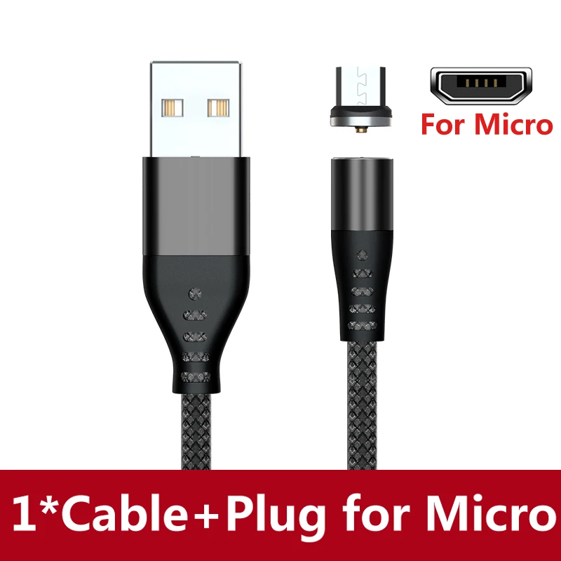 AUFU LED Magnetic USB Charging Cable Type C Phone Cable Magnet Charger Micro USB Cord For Xiaomi Samsung For iPhone 12 magnetic phone charger Cables