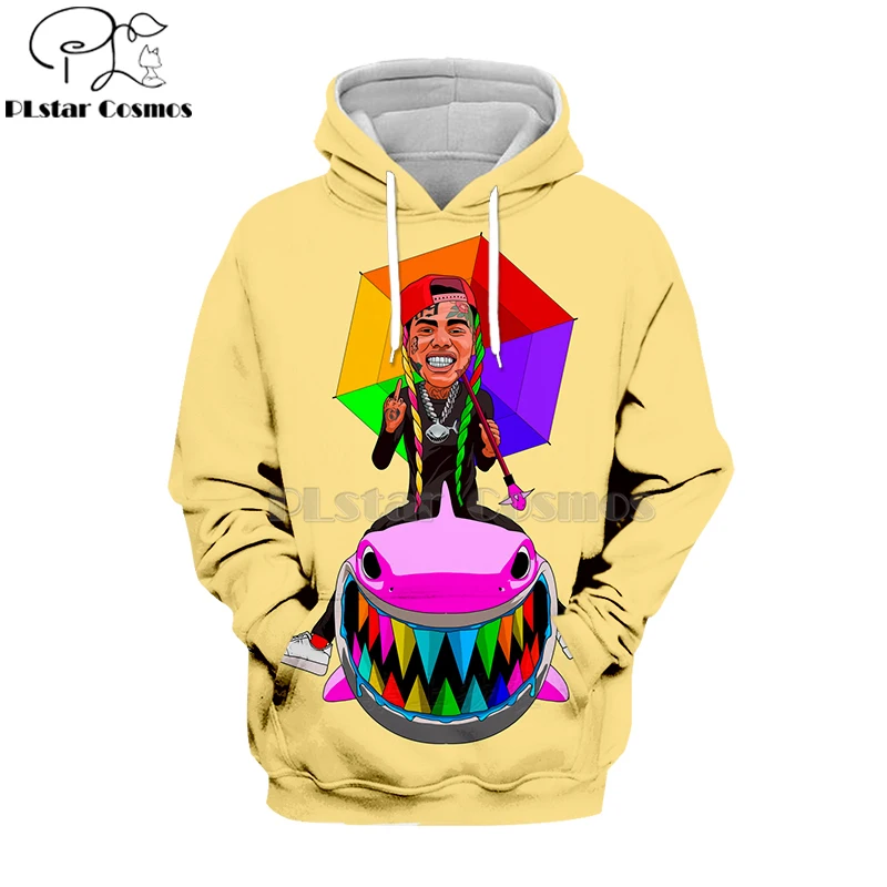 

New Rapper Tekashi69 6ix9ine Tekashi 69 3D Print Women/men Hoodies Sweatshirts Harajuku Casual Pullover Hooded Jacket Clothes-1