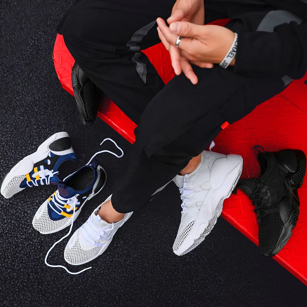 Мужская легкая дышащая сетка повседневная обувь красовки Mocassin Баскетбольная обувь износостойкая Нескользящая Уличная обувь для бега