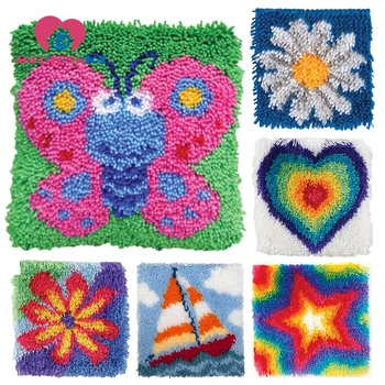 

latch hook rug kits cross-stitch pillow carpet embroidery sale sets do it yourself do it yourself latch hook kit point rug