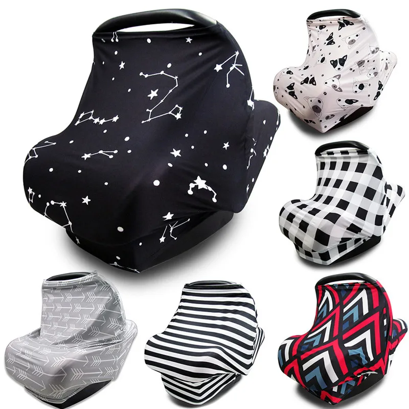 

Blotona Large Nursing Cover Breastfeeding Scarf Fashion Print Windproof Stroller Cover Cloth Baby Safety Car Seat Cover