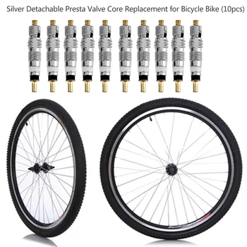 

10pcs Presta Valve Cores with Tool MTB Road Bike Bicycle FV Optional Tool CNC-machined Repair Parts Bike Accessories