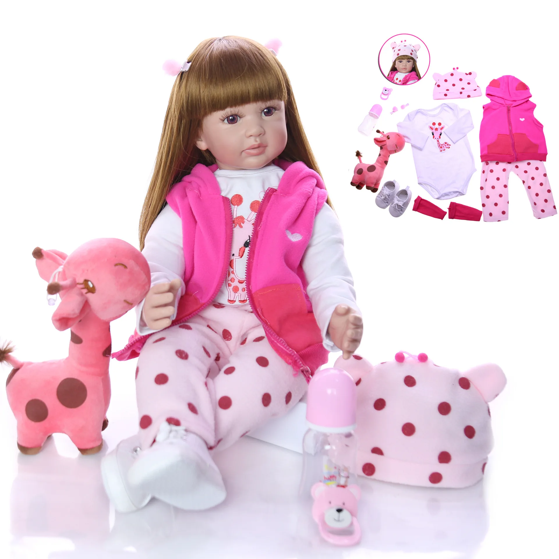  Keiumi 24-Inch Reborn Baby Doll Reborn Baby Cloth Body Model Infant AliExpress New Style