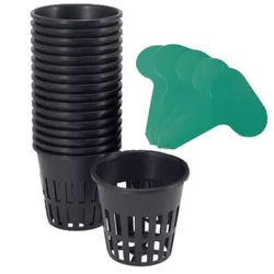 Hydroponics Planting Baskets Fixed Value Cups With Plant Labels Plants Growing Vegetable Sprout Nursery Garden Trough Net Cup
