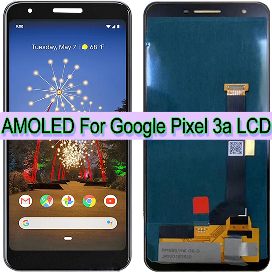 Оригинальный ЖК дисплей 5 6 дюйма AMOLED для Google Pixel 3A сенсорный дигитайзер экран G020A