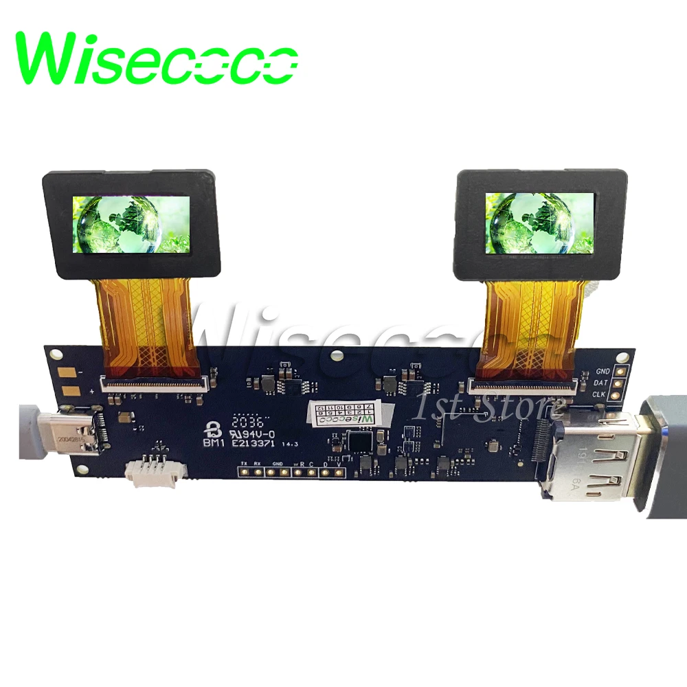 

Wisecoco 0.71 inch Micro Oled Display AMOLED Binocular Observer VR AR Glass Screen Medical Panel 1080p FHD High PPI Resolution