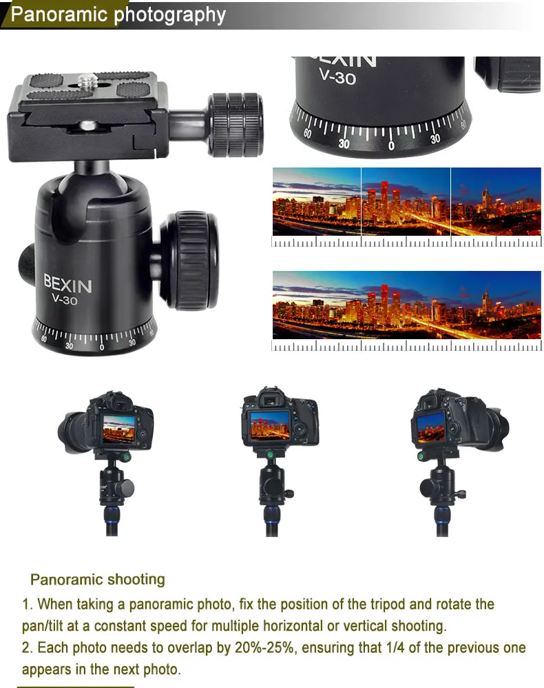 Вращающаяся на 360 градусов панорамная головка для видео DSLR шаровая Головка для цифровой камеры Штативная головка Мини шаровая Головка для штатива DSLR камеры