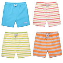 Летние детские трикотажные шорты в полоску в европейском и американском стиле для мальчиков и девочек
