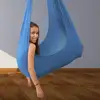 Kids Cotton Swing Hammock for Autism ADHD ADD Therapy Cuddle Up to 88lbs Sensory Child Therapy Elastic Parcel Steady Seat Swing 1