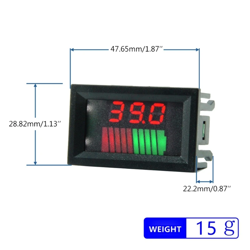 12V 72V кислотный свинцовый аккумулятор индикатор уровня заряда Ёмкость Тесты