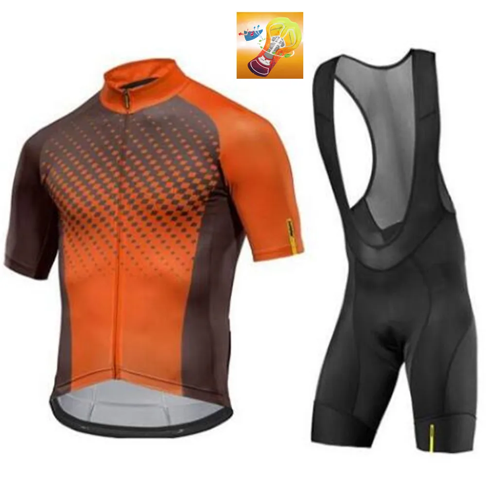 

2020 Pro Team Summer Cycling Set MAVIC Orange Short Cycling Jersey Ropa Maillot Ciclismo Bicycle Bike Cycling Clothing Set 16D