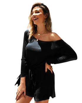 

Casual Jumpsuit Shorts One Piece Jumpuist Women Summer 2020 Black Red Femme Ladies Office Work Romper Playsuit Mono De Mujer
