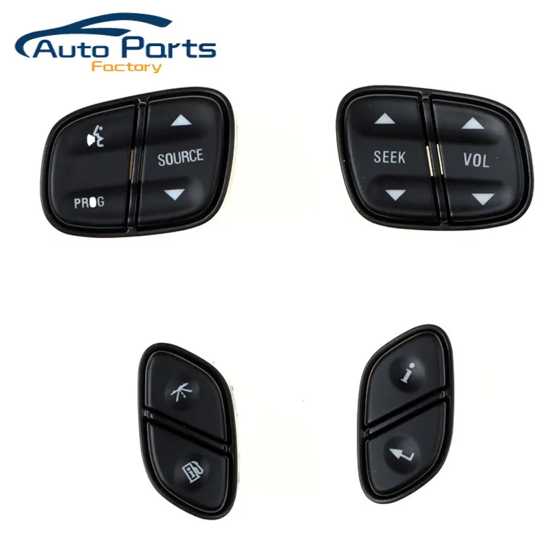 

4PCS Radio Volume Control Steering Wheel Switch For GMC Yukon For Chevrolet Tahoe Silverado 21997738 21997739 1999442 1999443