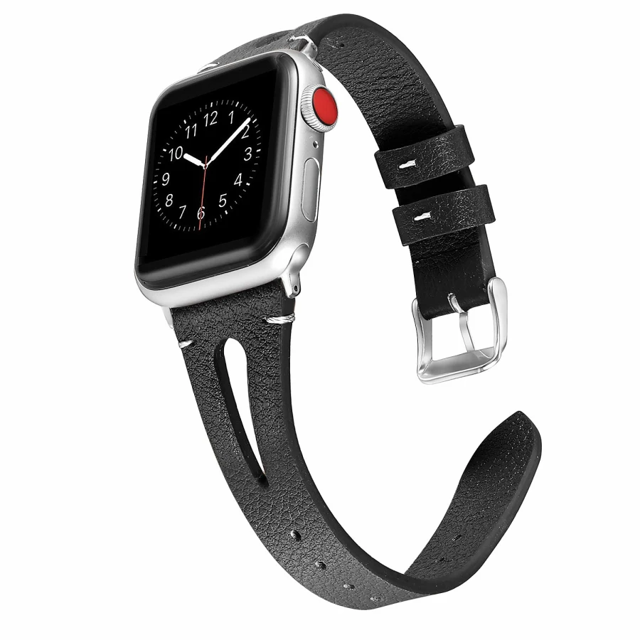 Кожаный ремешок с цветочным принтом для Apple Watch Series 4 3 2 1 браслет ремешок для iWatch 4 38 мм 42 мм 40 мм 44 мм наручный ремень