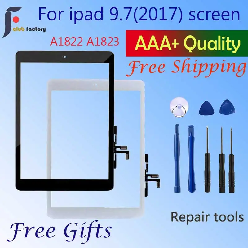 9 7 &quotНовинка 2017 A1822 A1823 сенсорный экран Замена для iPad 5 5-го поколения дигитайзер