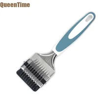 QueenTime слайсер для раскатки теста из нержавеющей стали ручной острый резак для лапши роликовый нож для приготовления макаронных изделий кухонный инструмент для выпечки кондитерских изделий