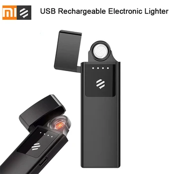 

Xiaomi Beebest Metal Electronic Cigarette Lighter USB Rechargeable Touch Screen Cigarette Gadgets Men Secure No Fire Windproof