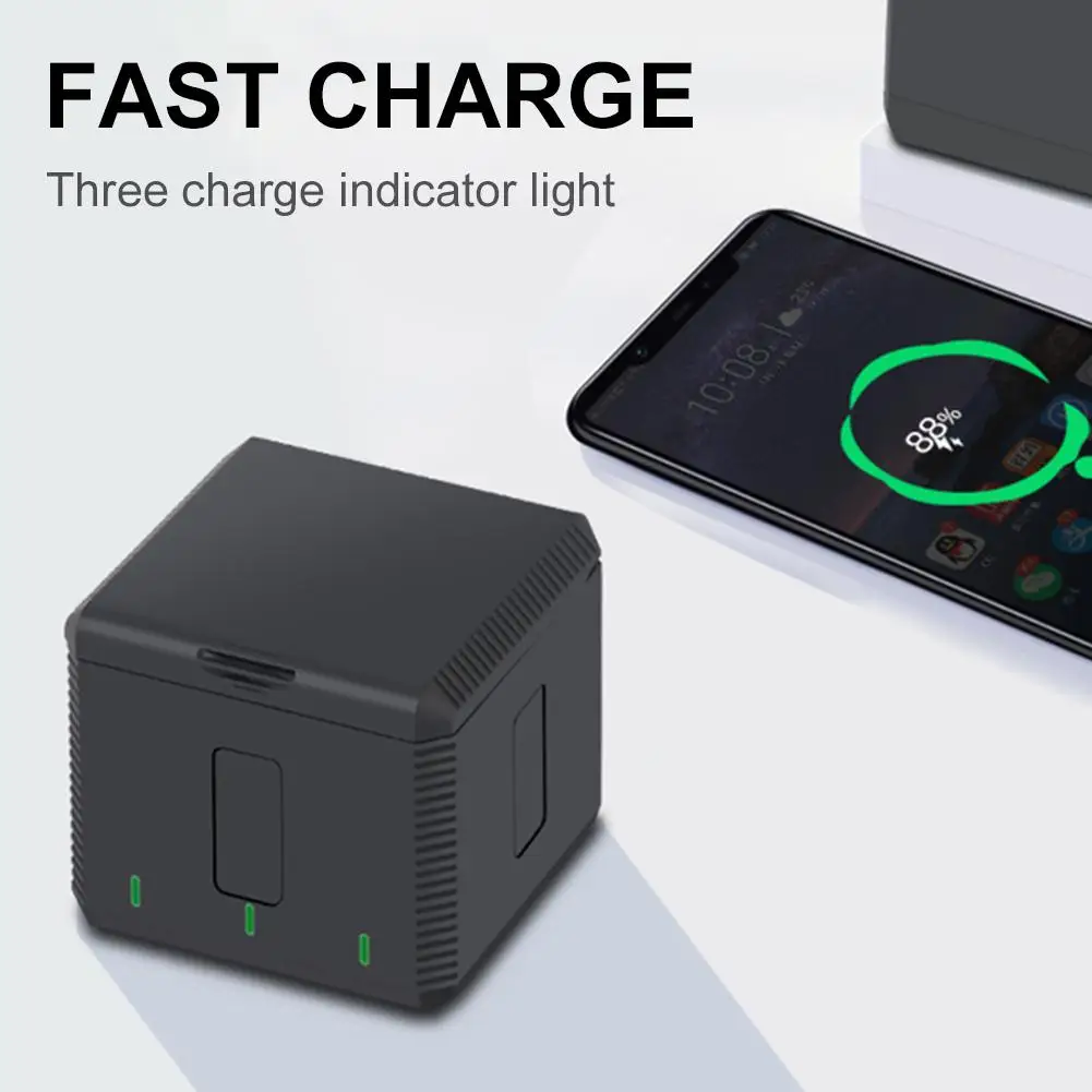Устройство для быстрой зарядки аккумулятора для DJI OSMO ACTION Motion One For Three charger s аккумуляторная коробка для зарядки Спортивная камера батарея