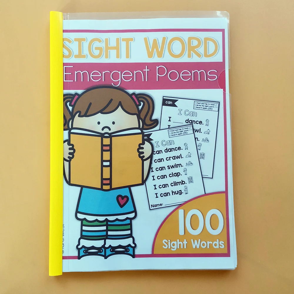 Livro de Exercícios Livro de Treinamento Emergent Vista Palavra Poemas Escrever Crianças Aprender Inglês Educativos Brinquedos Ler 2 Computers & Electronics