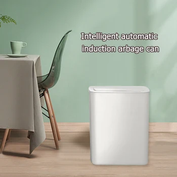 

Bathroom Automatic Infrared Motion Sensor Rubbish Waste Bin Induction Trash Can Household Office Classic Cleaning Parts