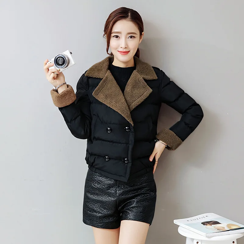

Cotton-padded Jacket Women's 2018 New Style Fashion Korean-style Trend Thick Cotton Coat Students Winter Short Cotton-padded Clo