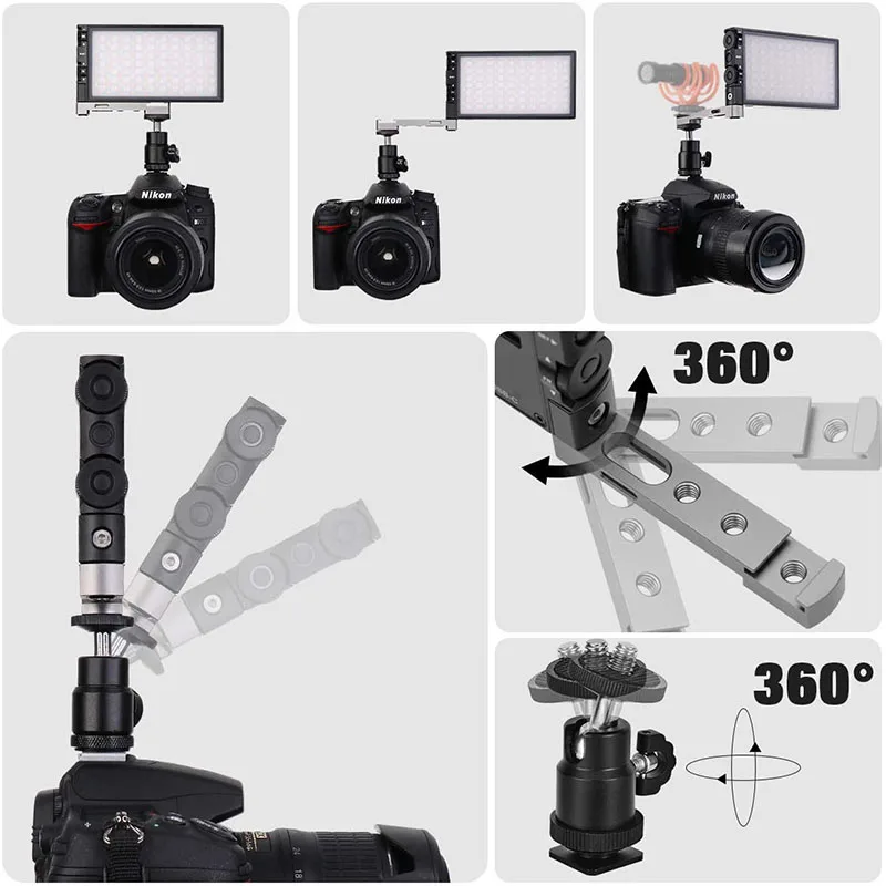 Luz de Preenchimento Pixel Fotografia Lâmpadas Ultra Fino Rgb Cor Cheia Recarregável Bolso Vídeo Luz Youtube Tik Tok Iluminação Led - Image 5