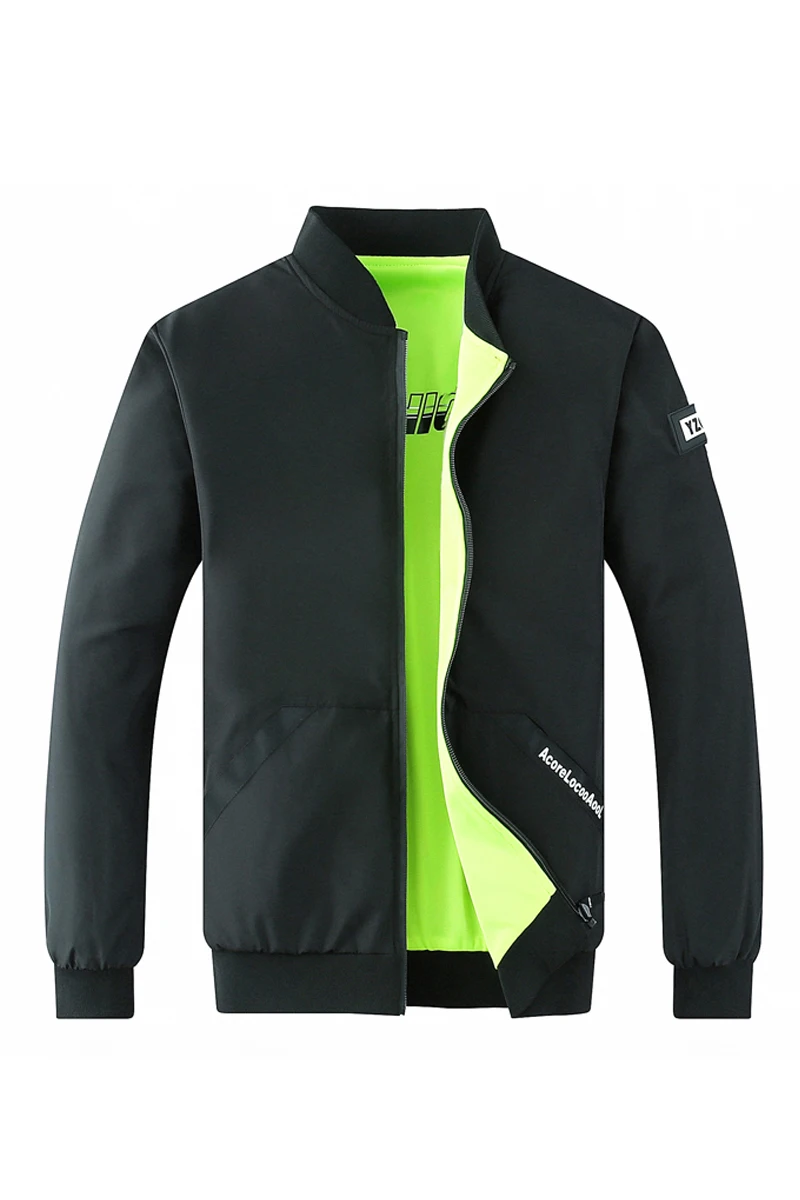 Promo Spring New Men's Bomber Zipper Jacket Male Casual Streetwear Hip Hop Slim Fit Pilot Coat Men Clothing Plus Size 4XL