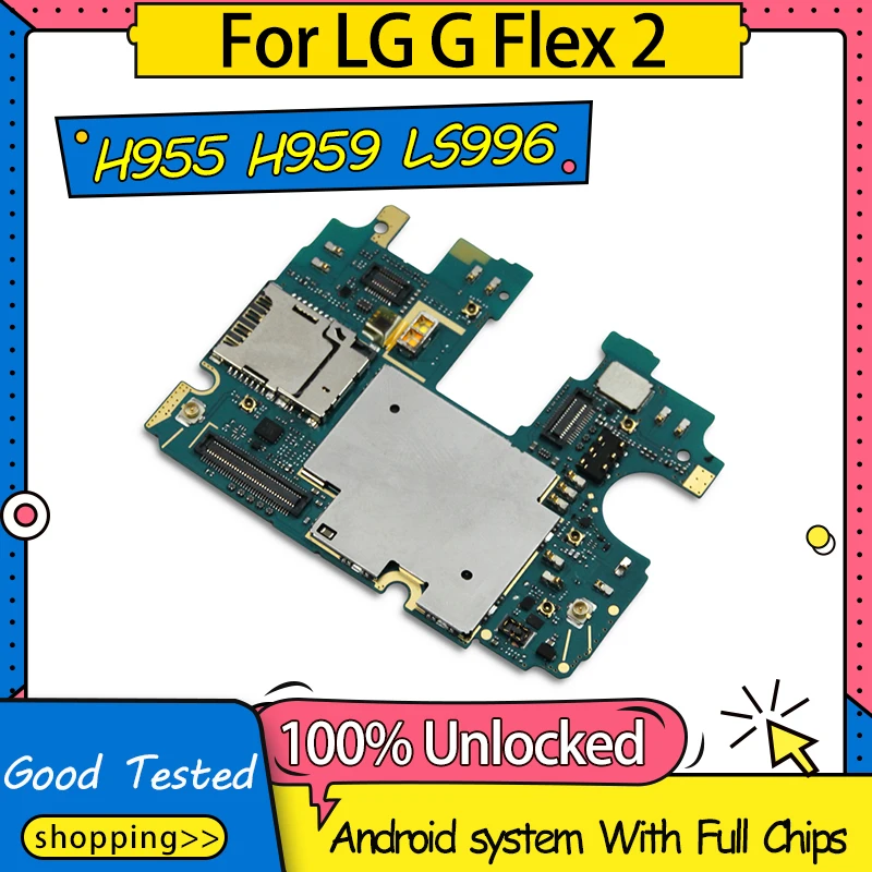 100% оригинальная разблокированная материнская плата для LG G Flex 2 H955 H959 LS996 16 Гб/32 ГБ