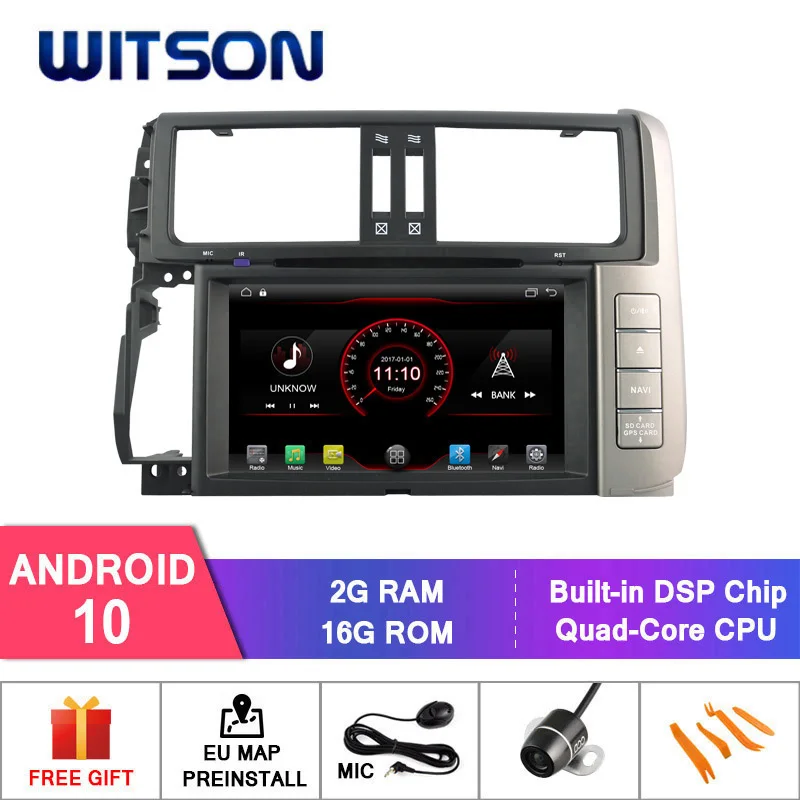 Автомобильный dvd плеер WITSON Android 10 0 Автомобильная навигационная система для TOYOTA