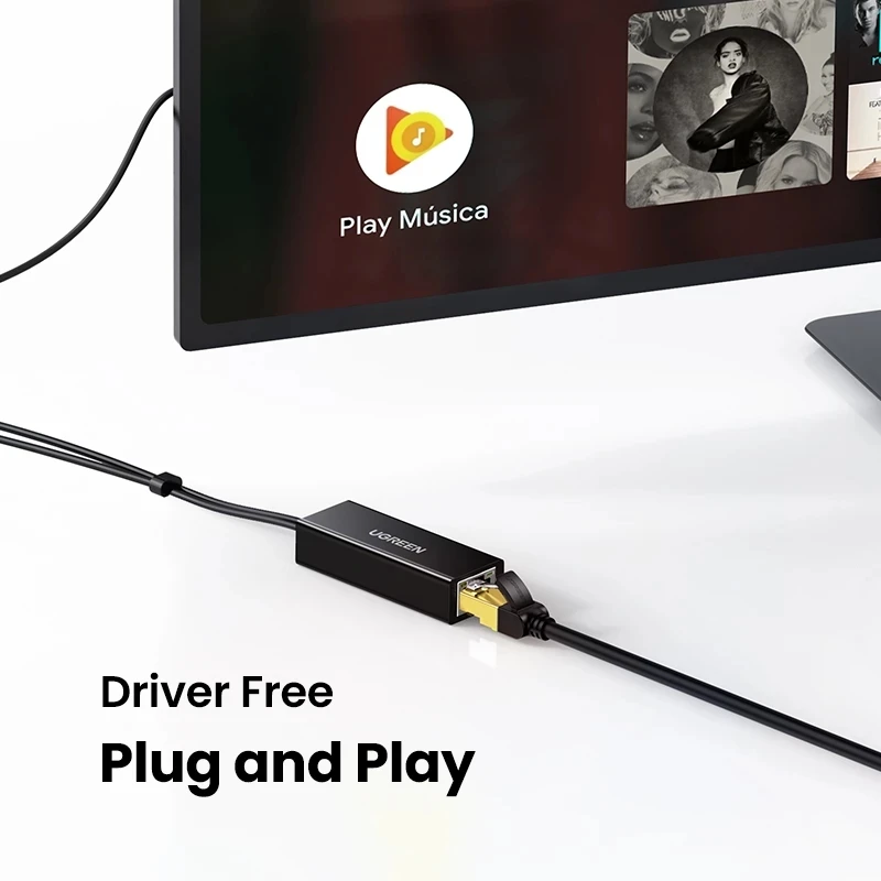 Adaptador Micro USB a Ethernet RJ45 Ugreen, 1M, compatiblecon Fire TV Stick/Google  Chromecast por 18,69€.