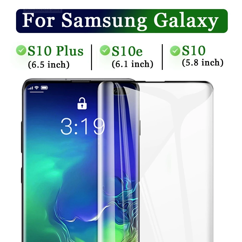 Переднее 3D закаленное стекло для samsung galaxy S10 Plus S10e, защитная пленка для экрана, Защитное стекло для galaxy S10Plus S10 Lite S10 E