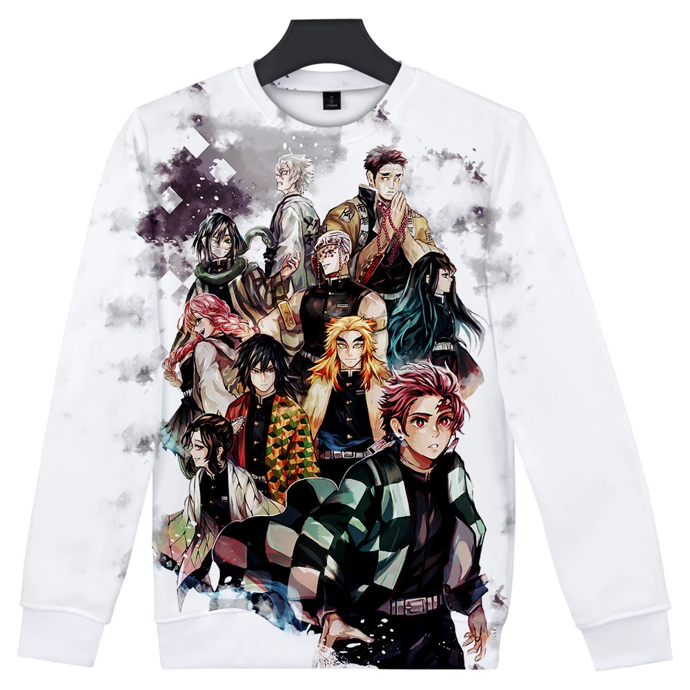 As shown 13 Demon Slayer, 3D, Hatless, Толстовка для мужчин/женщин, хип-хоп, Kimetsu no Yaiba, толстовка, 3D, монолитная, толстовка, рубашка, Осень-зима - Цвет: As shown 13