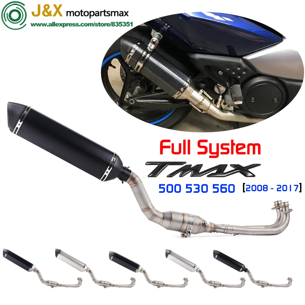 Выхлопной глушитель для мотоцикла Yamaha Tmax 500 530 Yp500 2008-2017 с выхлопной системой Tmax530