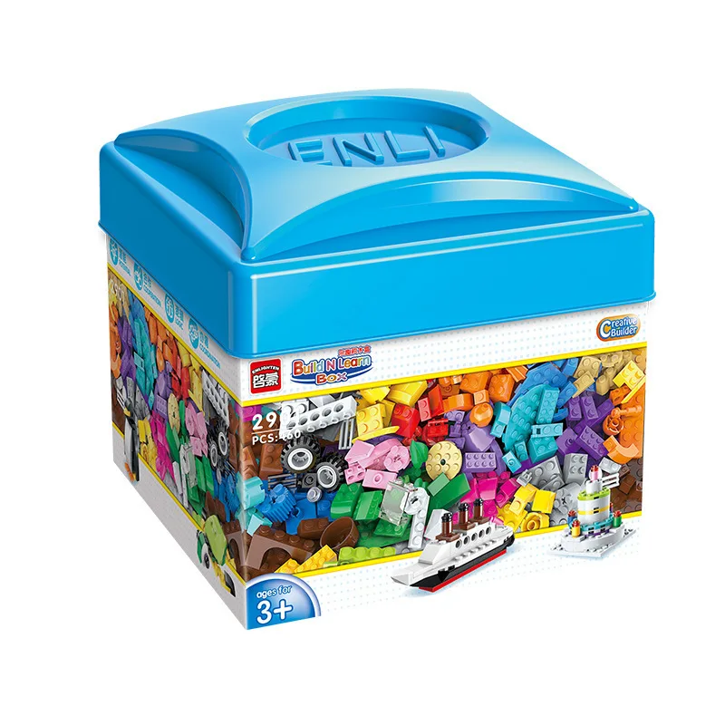 

ENLIGHTEN Building Blocks Fun Building Blocks Small Particles 3-6 a Year of Age GIRL'S And BOY'S Children Assembled Fight Insert