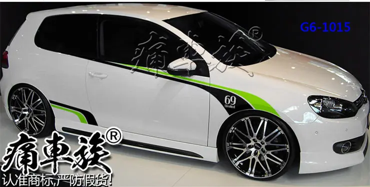 Автомобильные наклейки для Volkswagen golf 6 golf 7 наружные украшения новые golf- модификация кузова гоночная наклейка