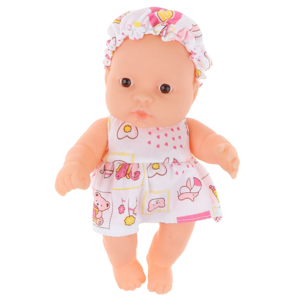 13cm Simulation Baby Doll Soft Body Play Toy Kids Toddler Educational Toy