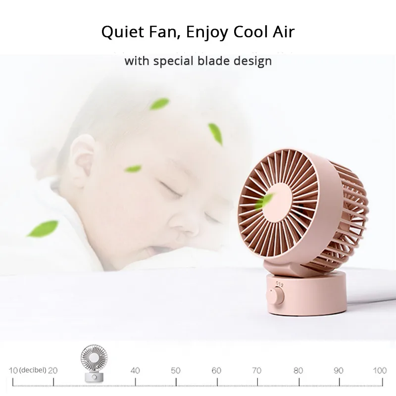 Mini Fan, Summer USB Fan, Creative Portable 2 Speed Computer PC Fan, Double Side Blades Blower, For Office Home Beach